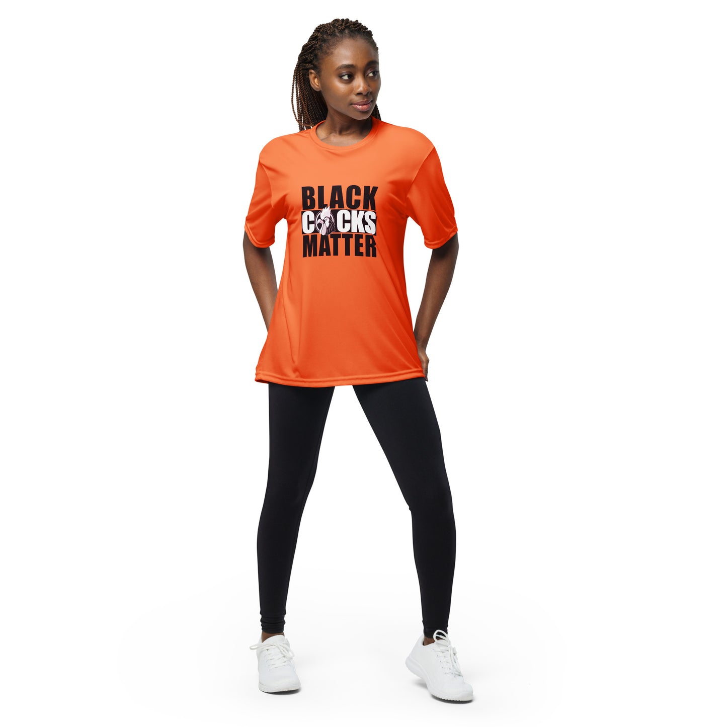 Black Cocks Matter Unisex performance crew neck t-shirt - Denver