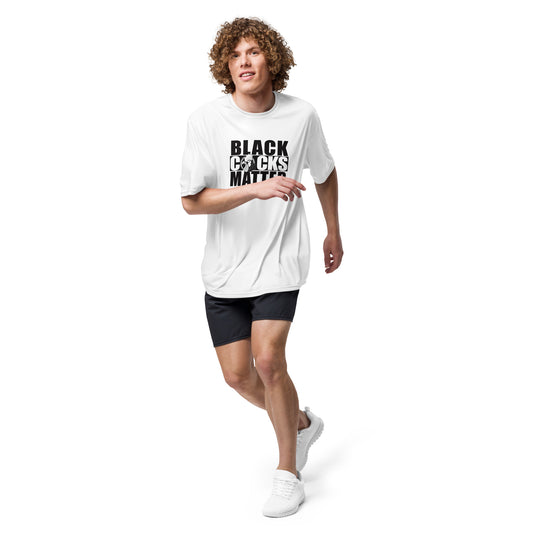 Black Cocks Matter Unisex performance crew neck t-shirt