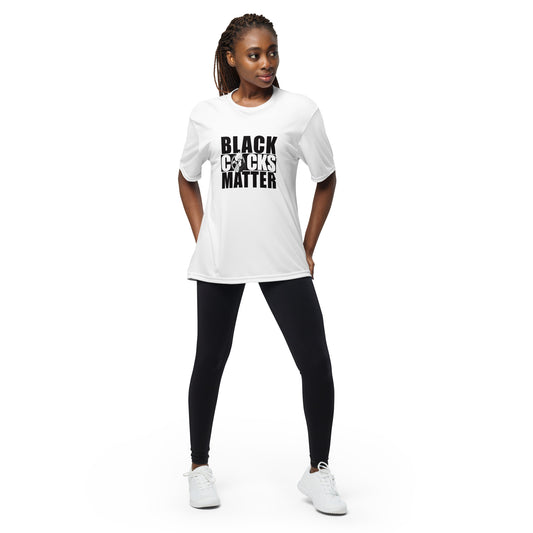 Black Cocks Matter Unisex performance crew neck t-shirt - Denver