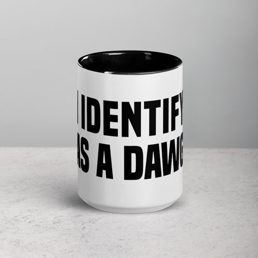 I Identify As A Dawg Mug with Color Inside