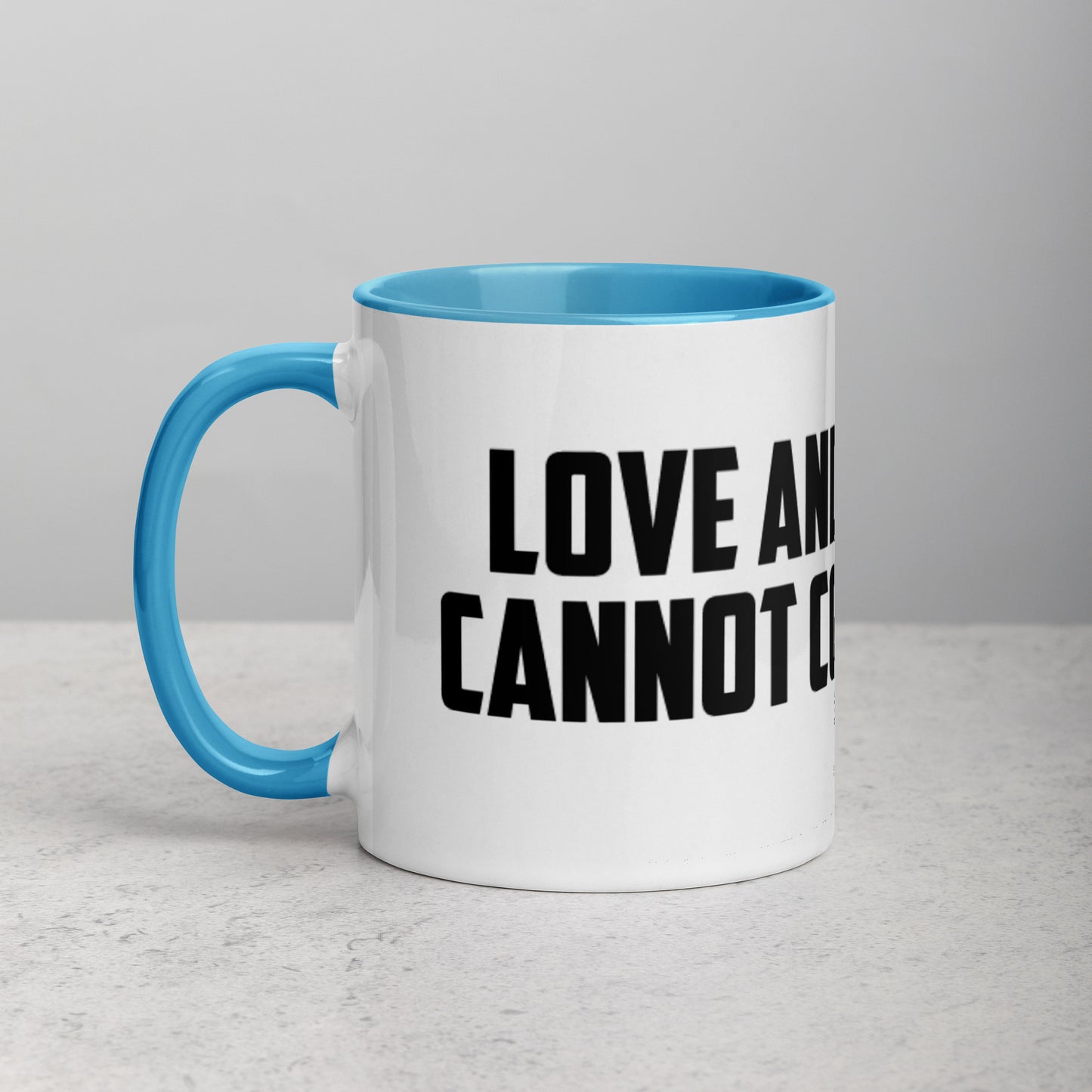 Love And Hate Mug with Color Inside