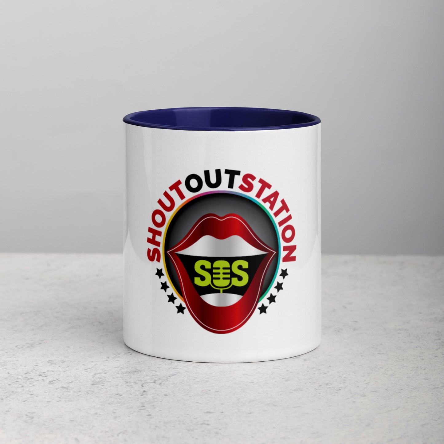 SOS Mug with Color Inside