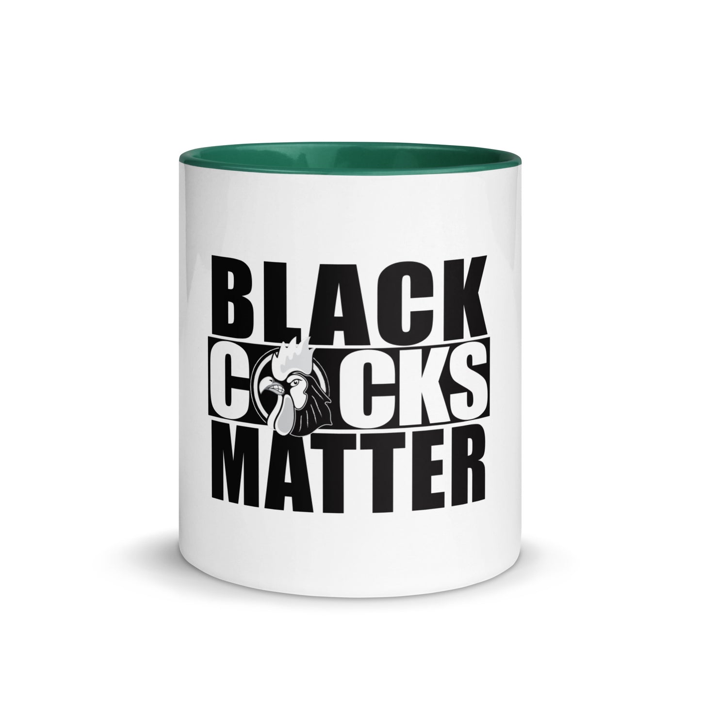 Black Cocks Matter Mug with Color Inside