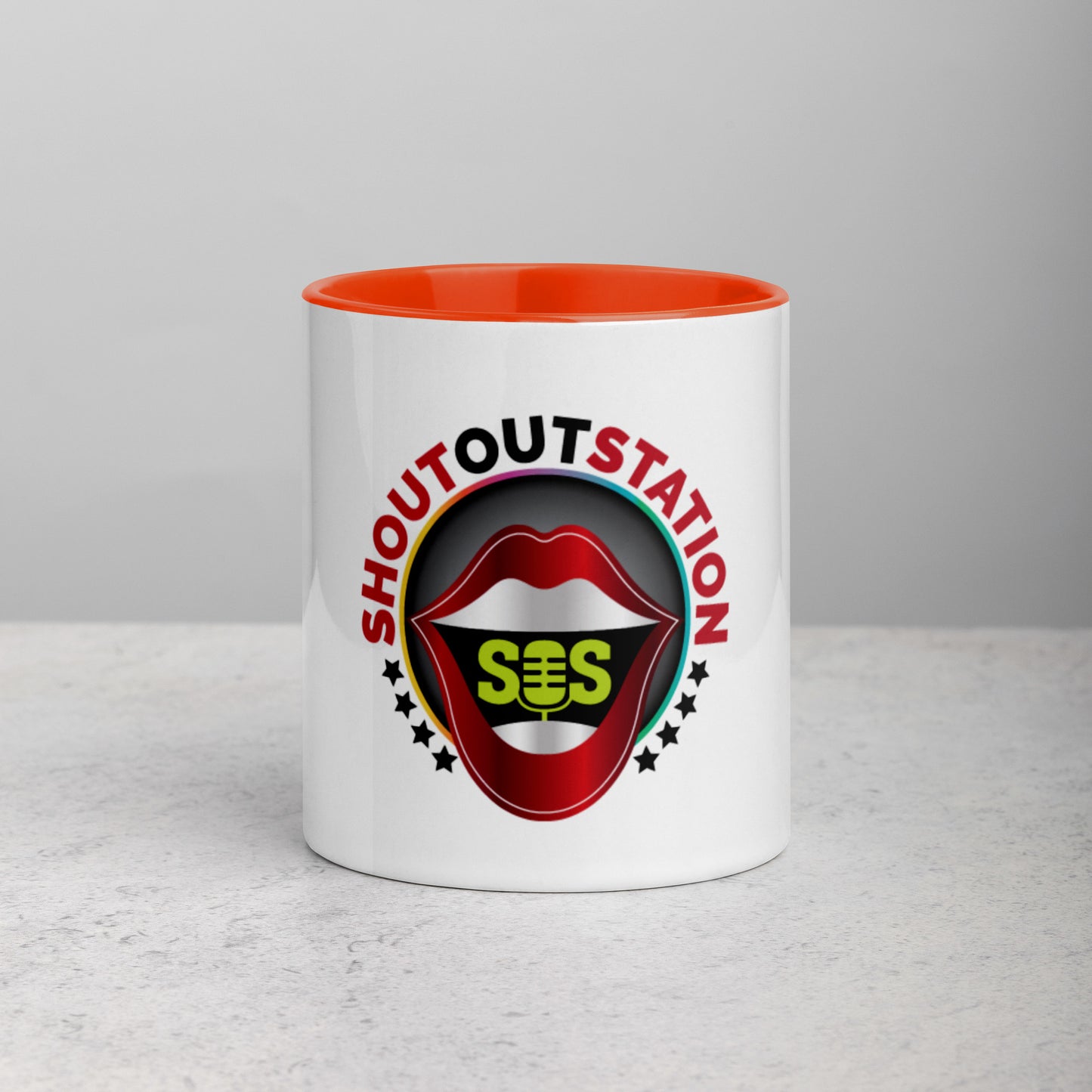 SOS Mug with Color Inside