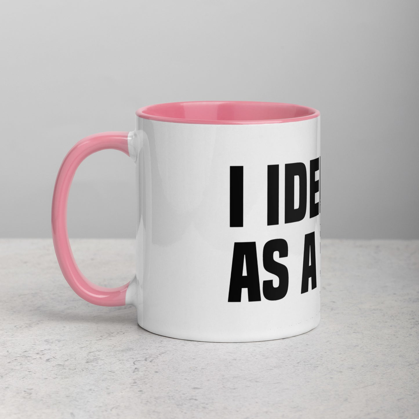 I Identify As A Dawg Mug with Color Inside