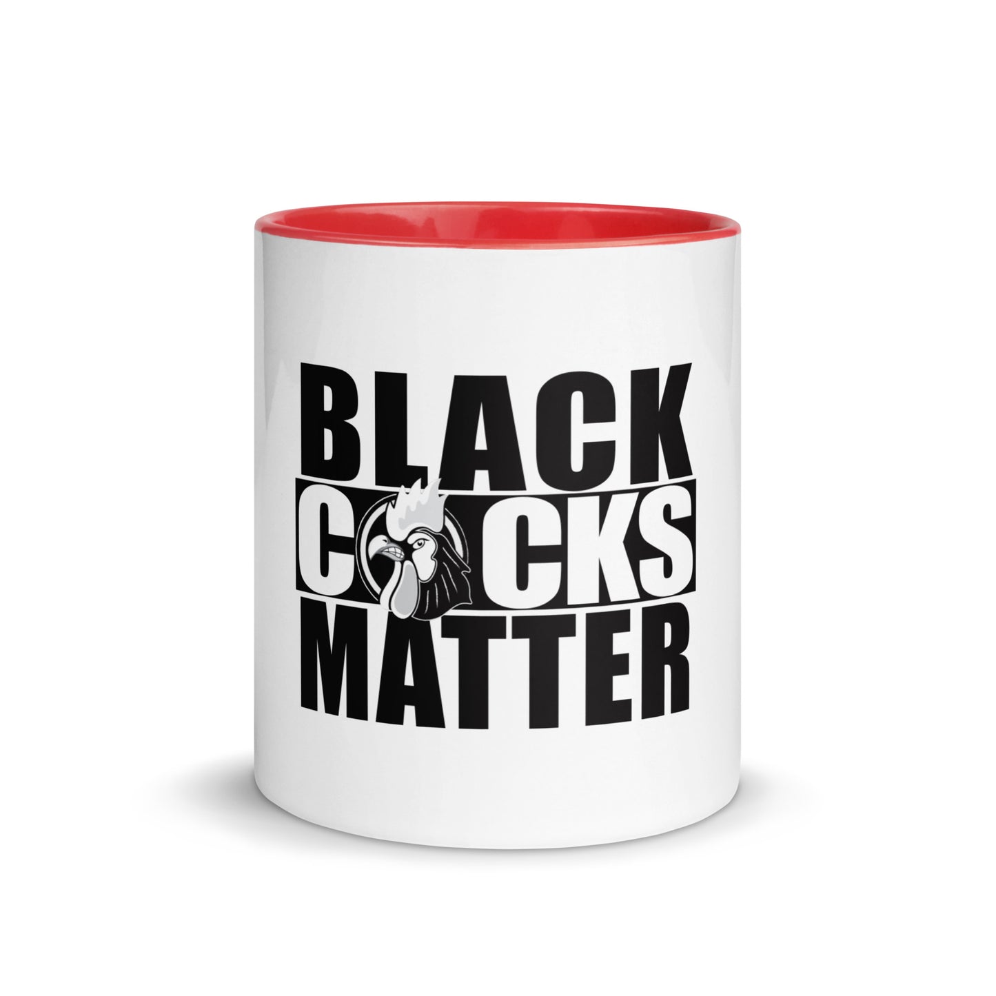 Black Cocks Matter Mug with Color Inside