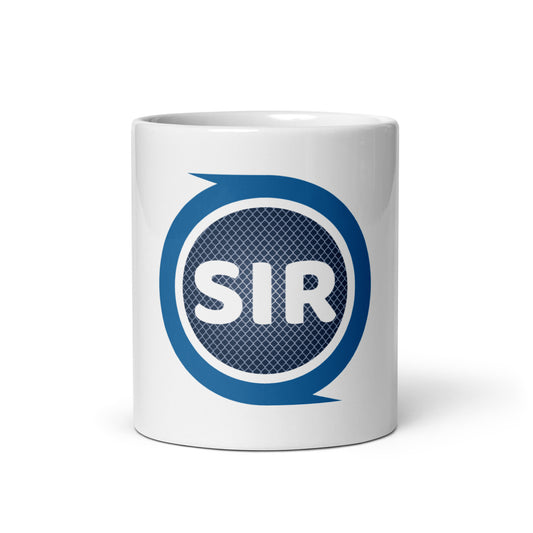 SIR White glossy mug