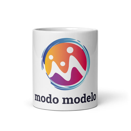 Modo modelo White glossy mug