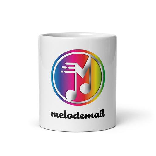 Melodemail White glossy mug