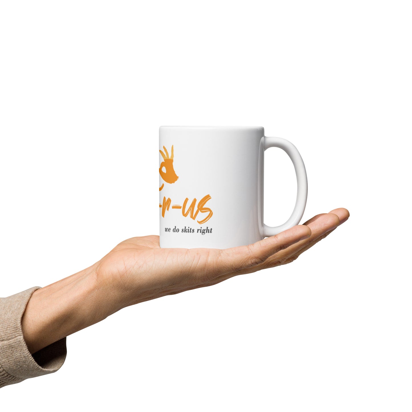 Skits-r-us White glossy mug