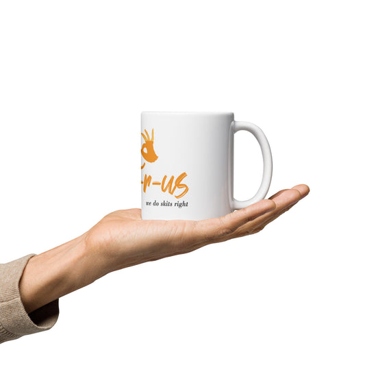 Skits-r-us White glossy mug