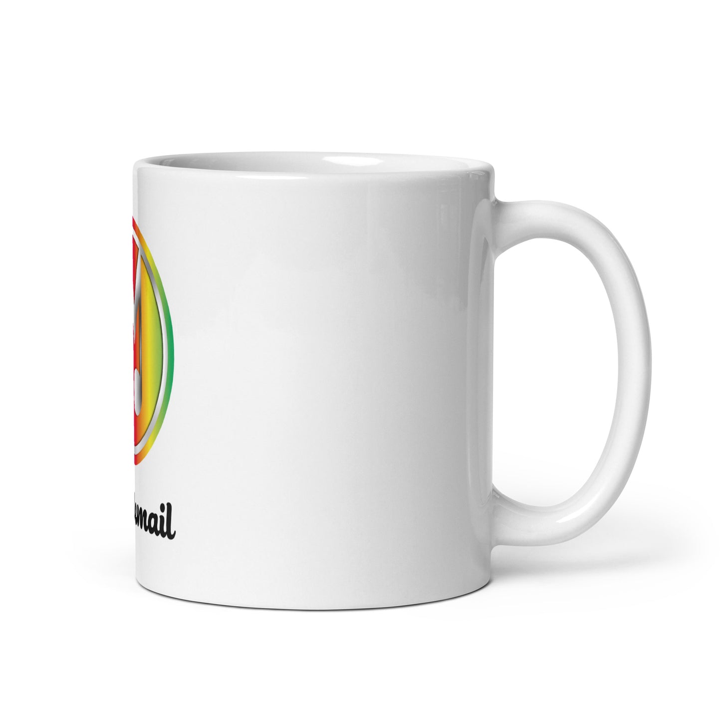 Melodemail White glossy mug